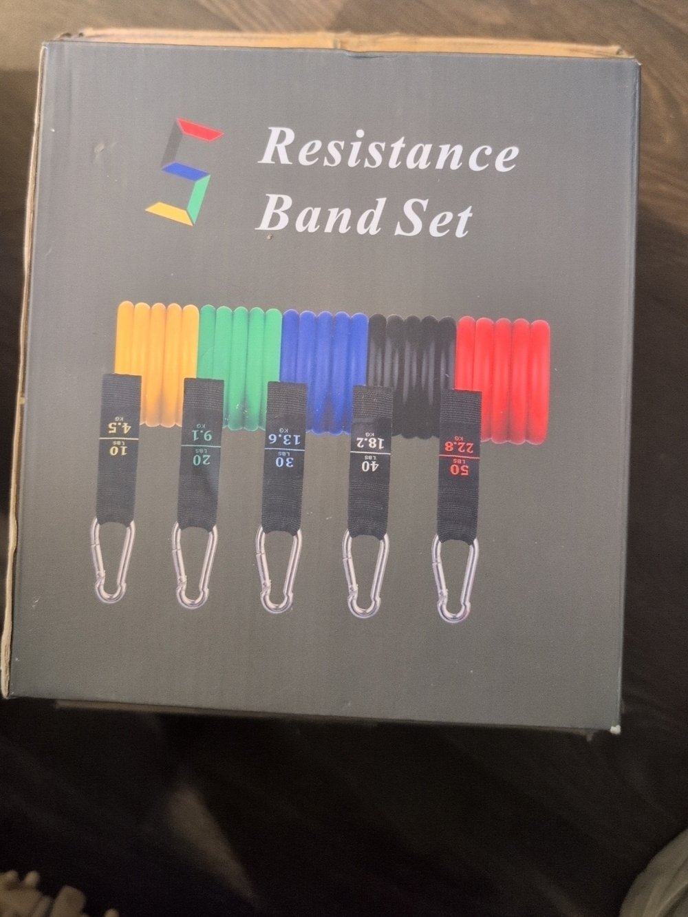 Resistance Band Set with Color-Coded Bands
